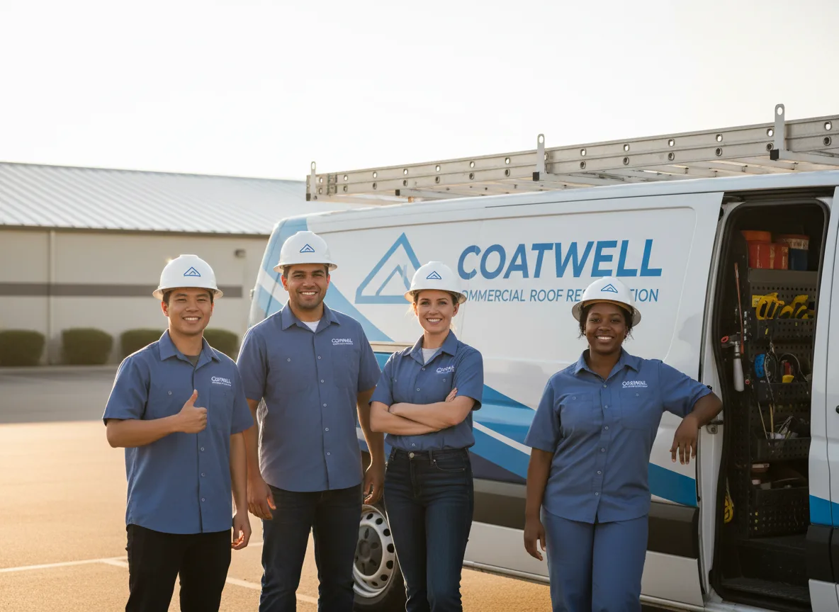 Commercial roof coating company in Delphos, KS