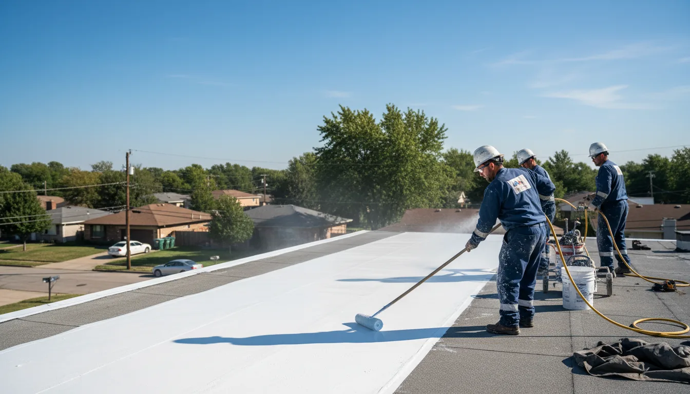 Commercial roof coating in Delphos, KS near me